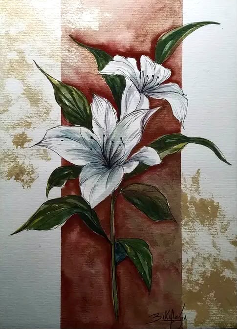Aquarela #12 — Flor