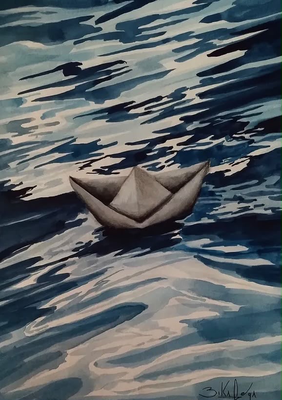 Aquarela #21 — Ele atravessa o oceano?